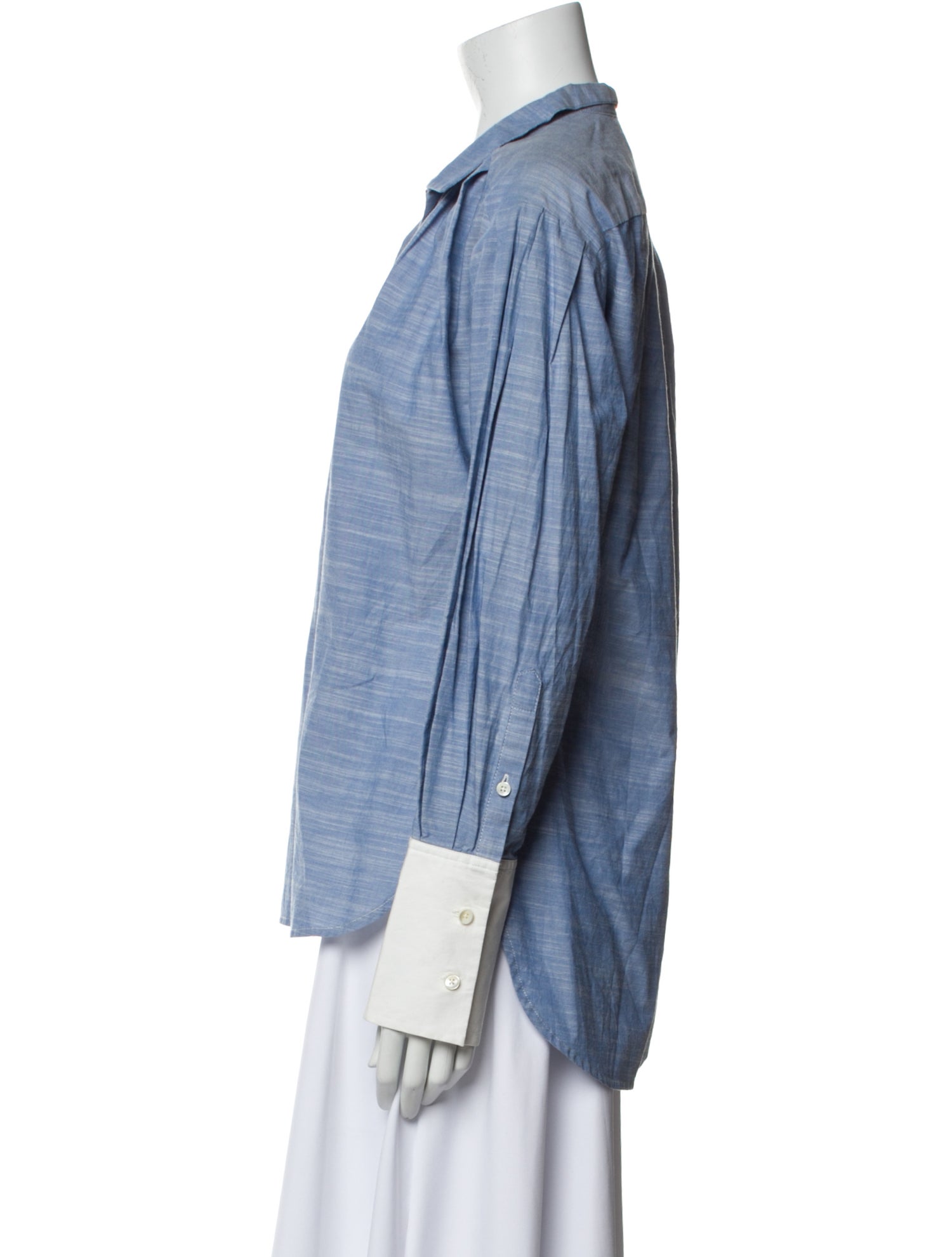 FRAME Long Sleeve Button-Up Top