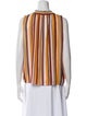 FRAME Silk Striped Blouse