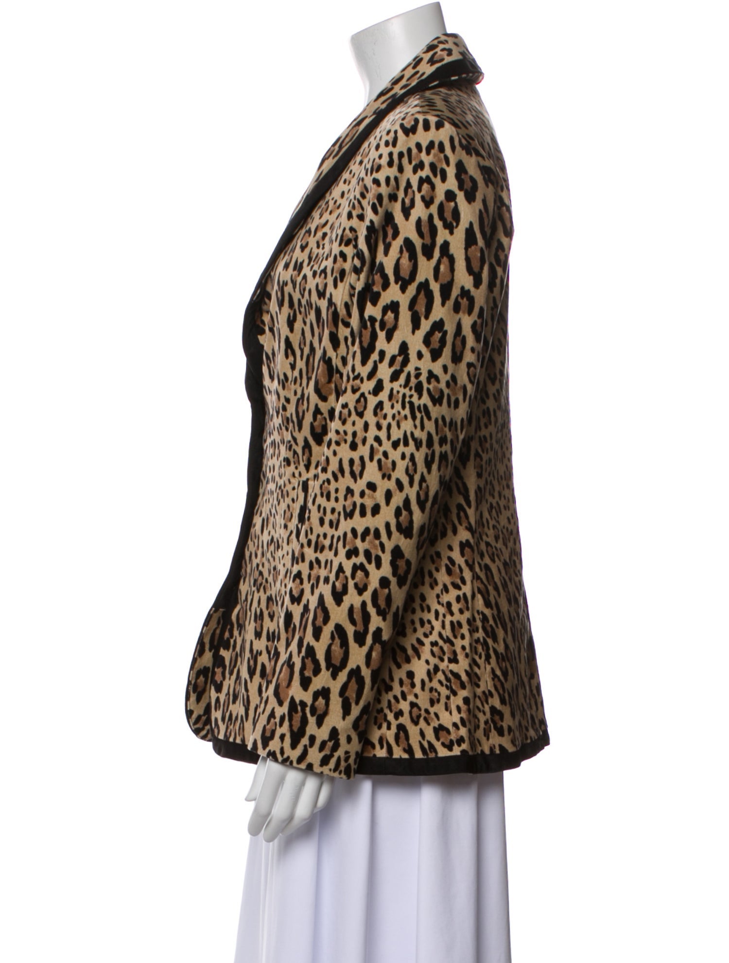 FRAME Animal Print Faux Fur Jacket