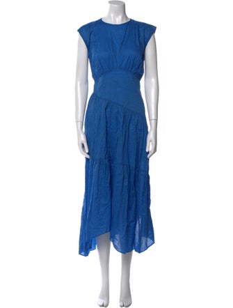 FRAME Crew Neck Long Dress