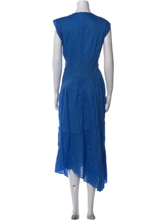 FRAME Crew Neck Long Dress