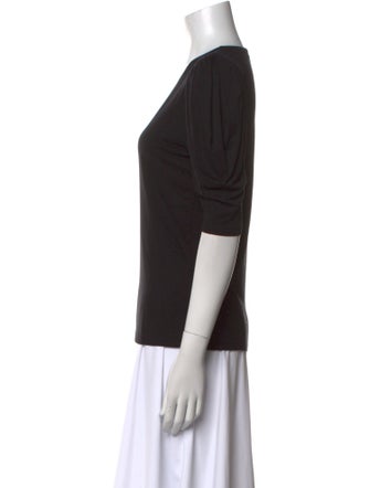 FRAME V-Neck Three-Quarter Sleeve T-Shirt