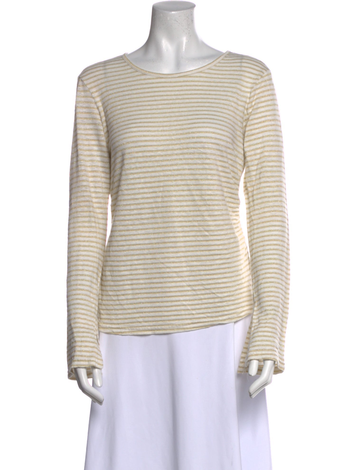 FRAME Linen Striped Top