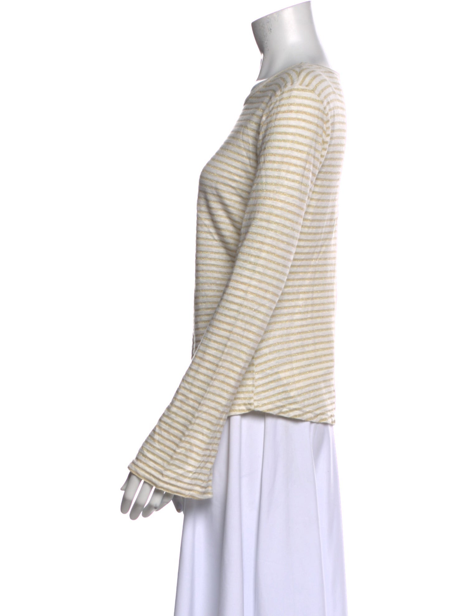 FRAME Linen Striped Top