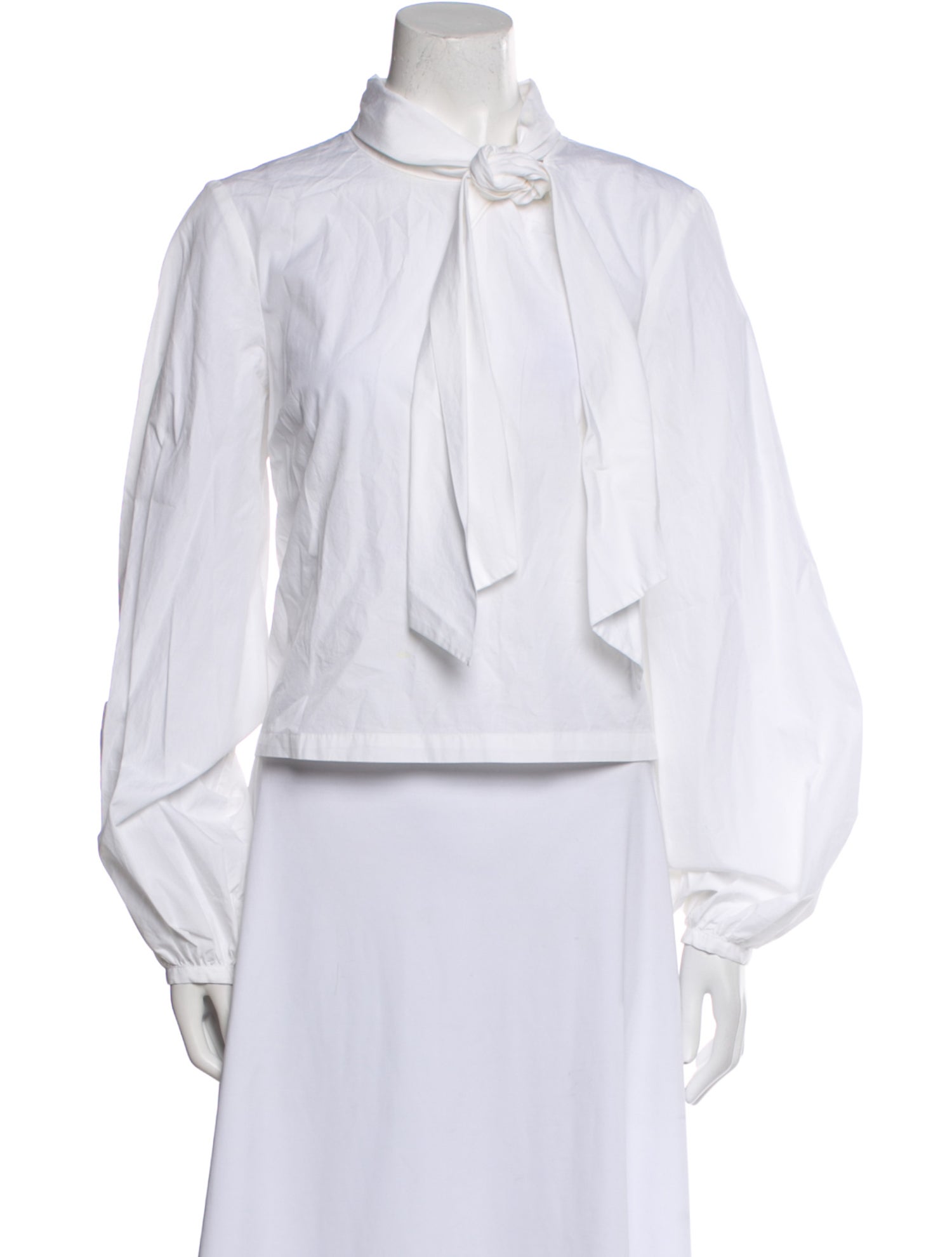 FRAME Mock Neck Long Sleeve Blouse