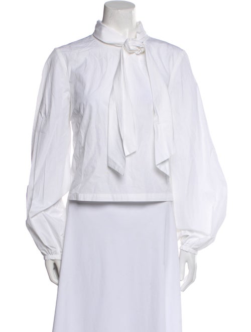 FRAME Mock Neck Long Sleeve Blouse