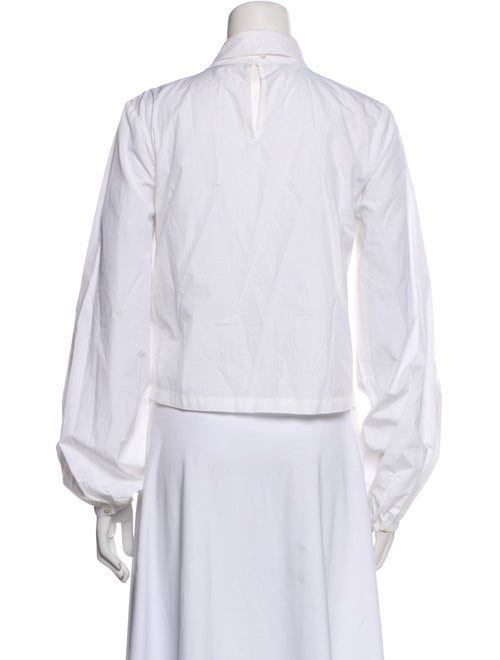 FRAME Mock Neck Long Sleeve Blouse