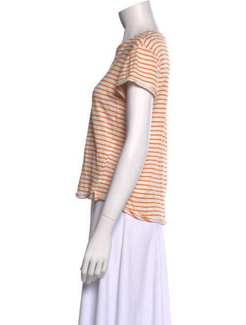 FRAME Linen Striped T-Shirt
