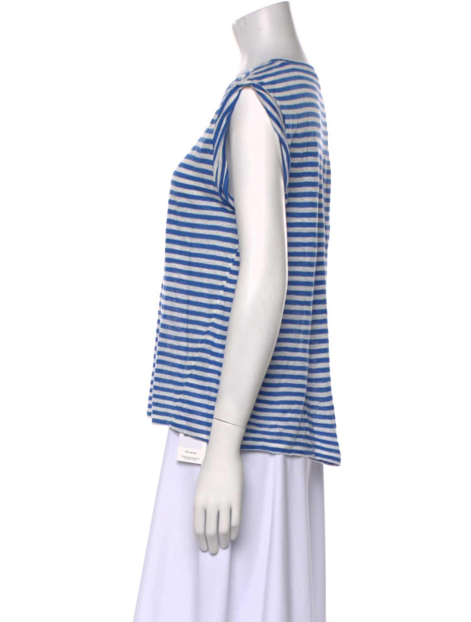 FRAME Linen Striped T-Shirt