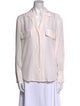 FRAME Silk Long Sleeve Button-Up Top