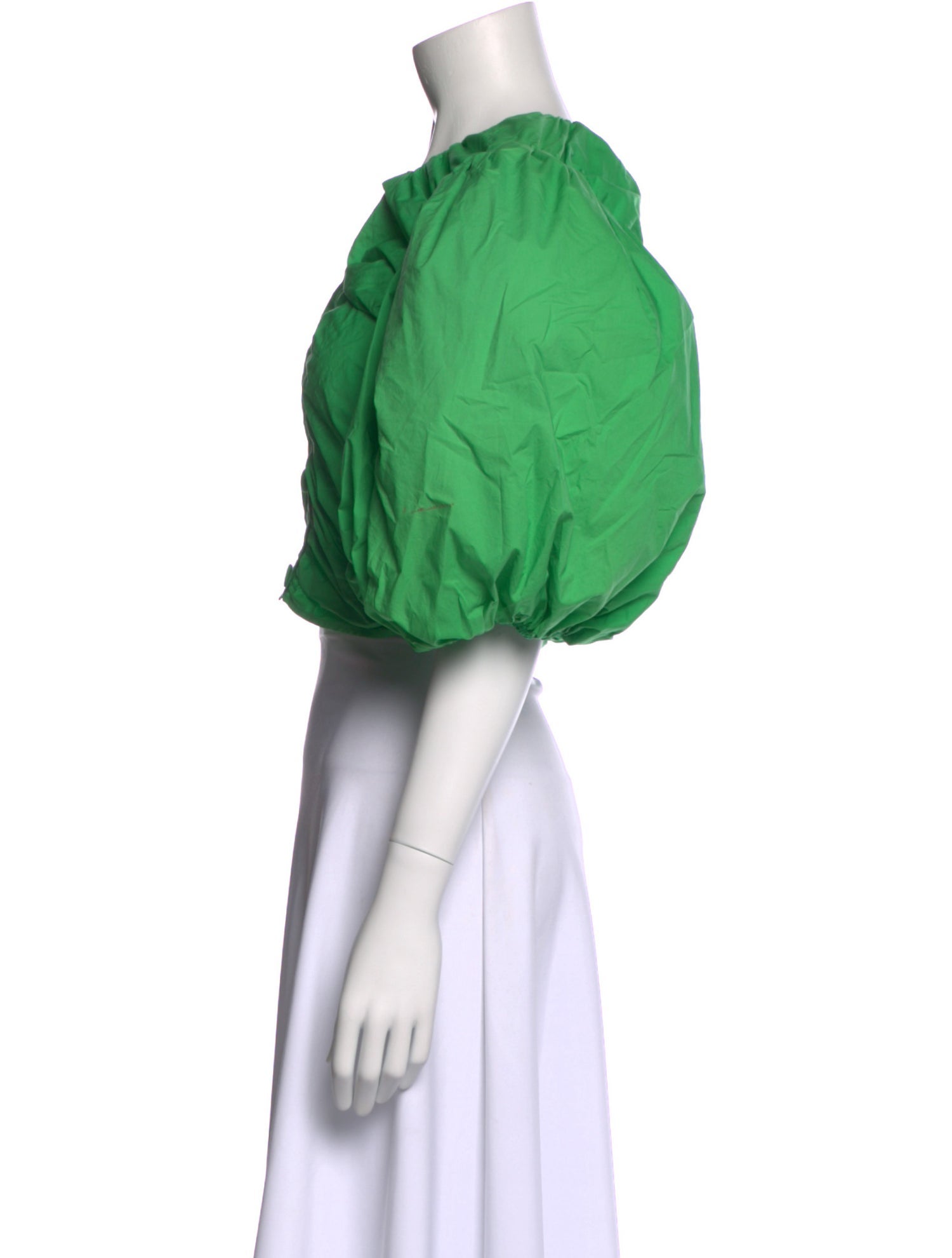 FRAME Crew Neck Short Sleeve Crop Top