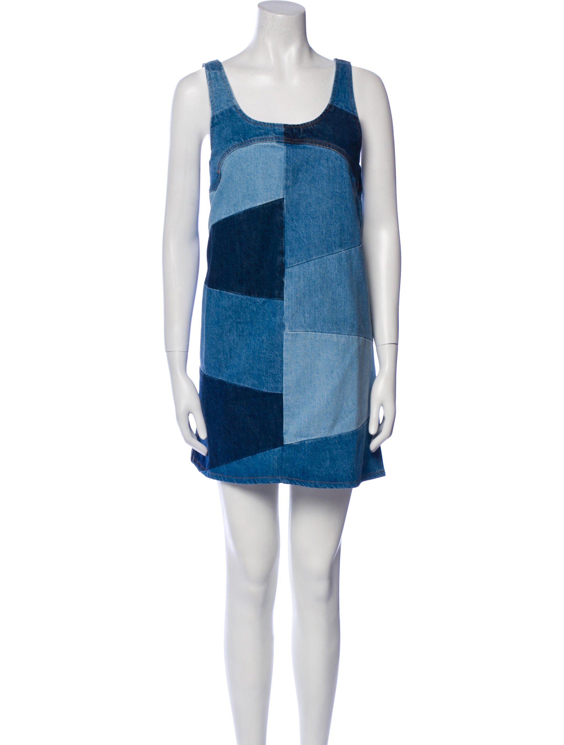 FRAME Colorblock Pattern Mini Dress