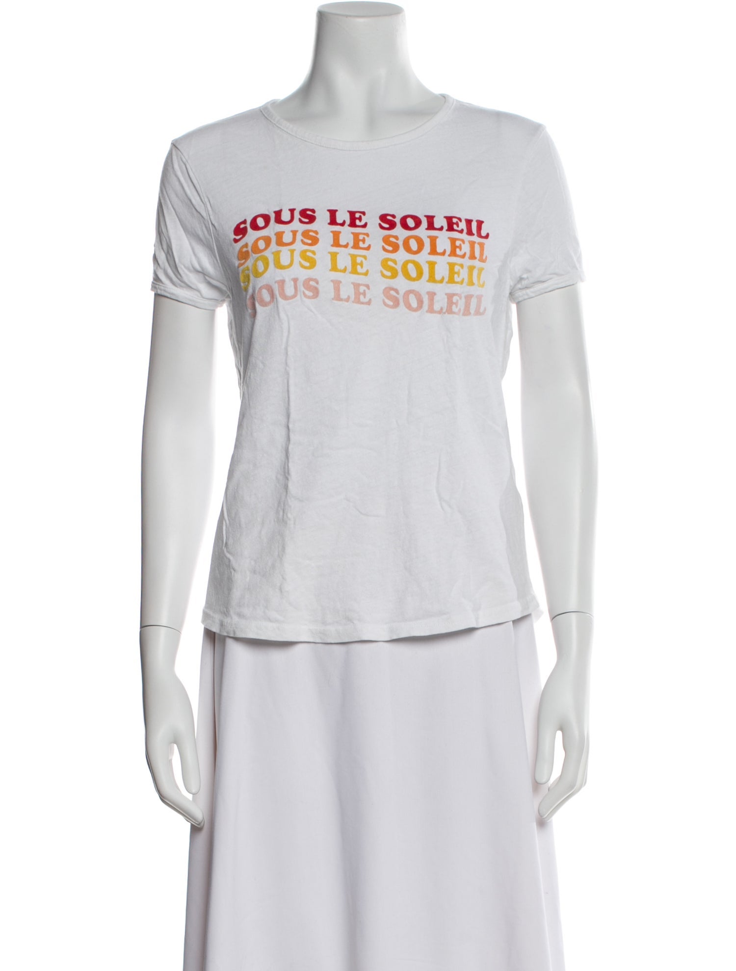 FRAME Graphic Print Crew Neck T-Shirt