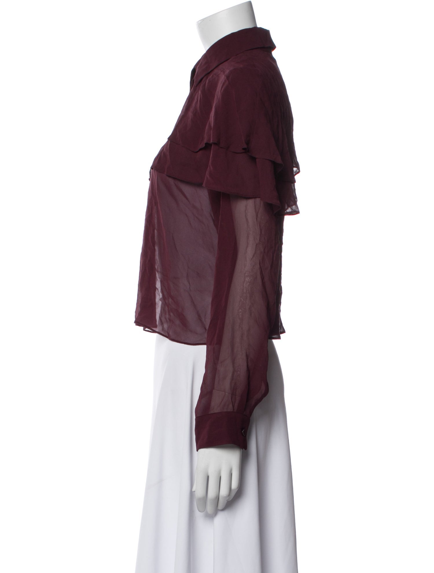 FRAME Long Sleeve Button-Up Top