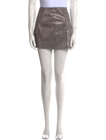 Frame Skirts Glitter Accents Mini Skirt XS
