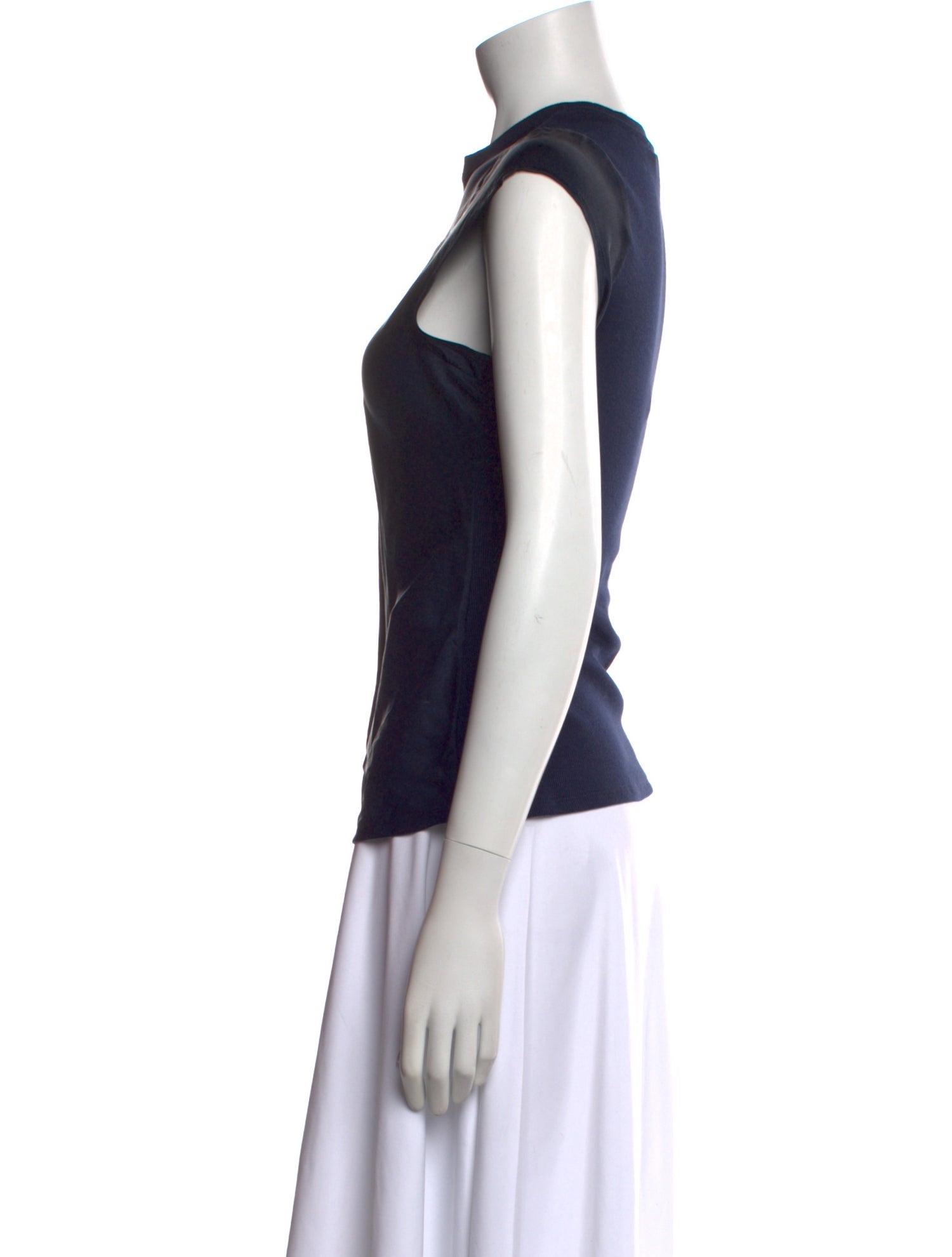 FRAME Silk Crew Neck Top