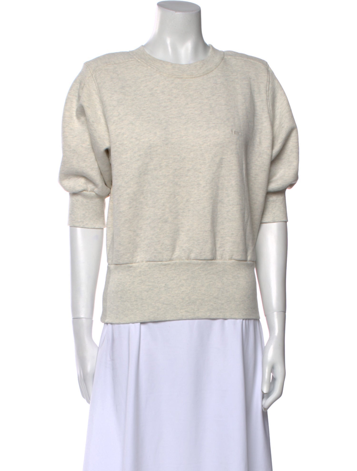 FRAME Scoop Neck Short Sleeve Sweatshirt