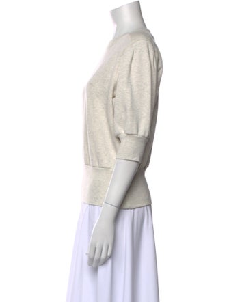 FRAME Scoop Neck Short Sleeve Sweatshirt