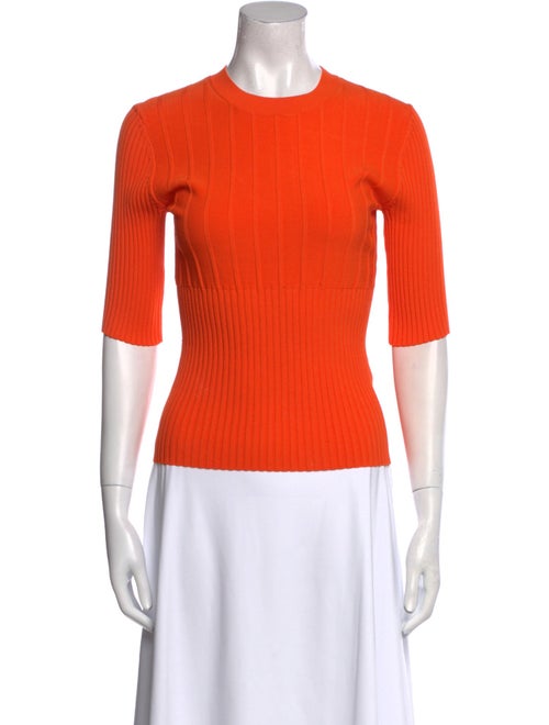 FRAME Crew Neck Three-Quarter Sleeve Top