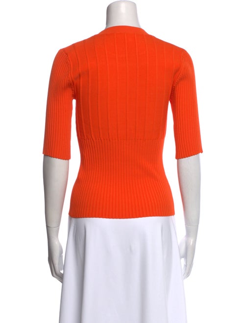 FRAME Crew Neck Three-Quarter Sleeve Top