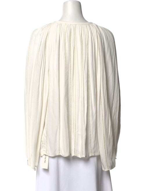 FRAME Crew Neck Long Sleeve Blouse