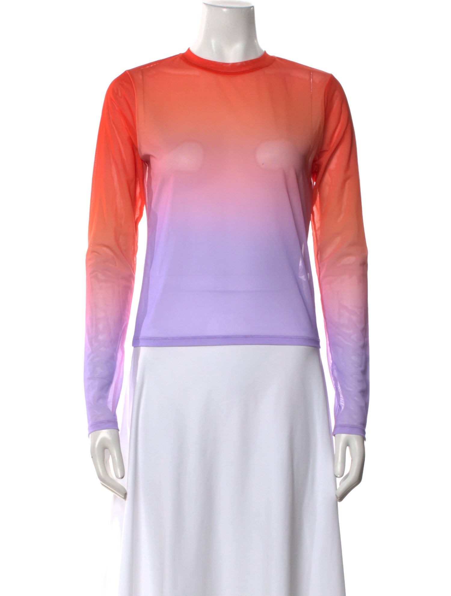 FRAME Tie-Dye Print Crew Neck Top w/ Tags