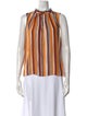 FRAME Silk Striped Blouse