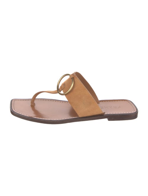 FRAME Suede Flip Flops
