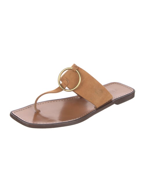 FRAME Suede Flip Flops