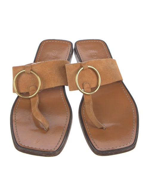 FRAME Suede Flip Flops