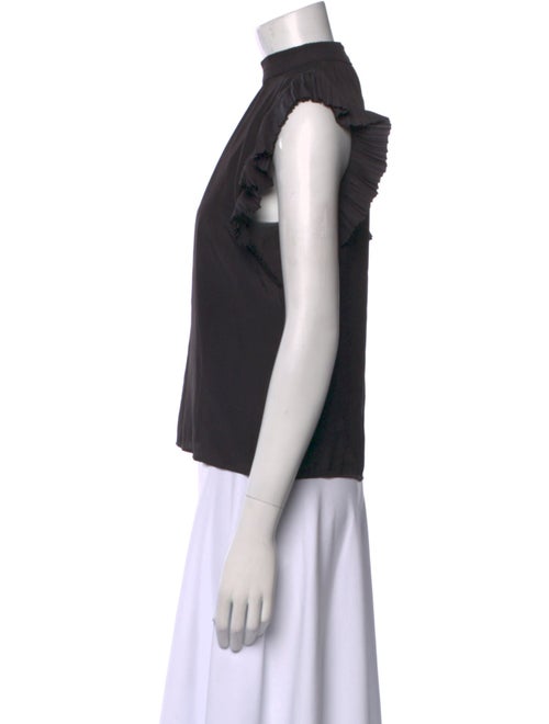 FRAME Mock Neck Sleeveless Top