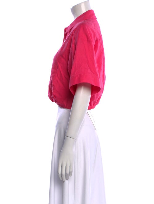 FRAME Short Sleeve Crop Top