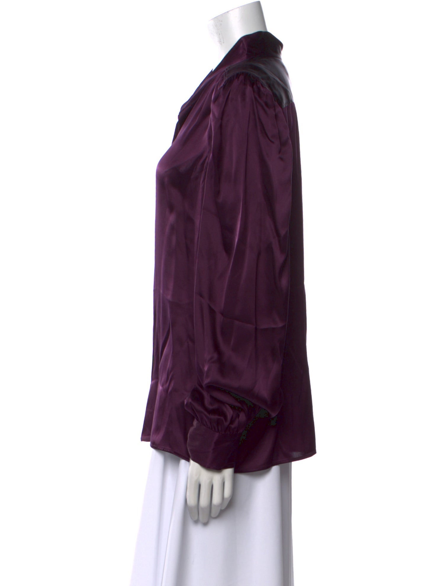 FRAME Silk Long Sleeve Polo