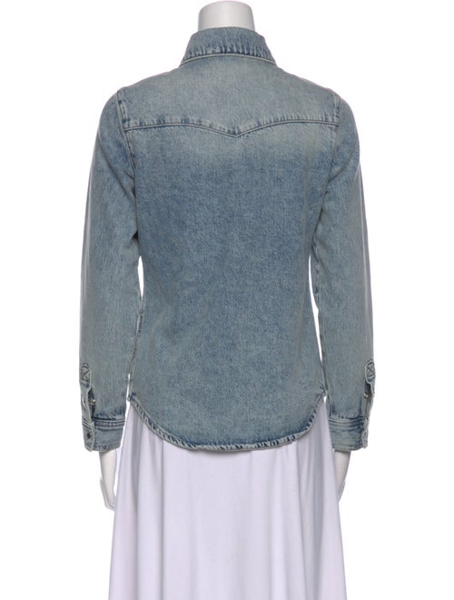 FRAME Long Sleeve Button-Up Top