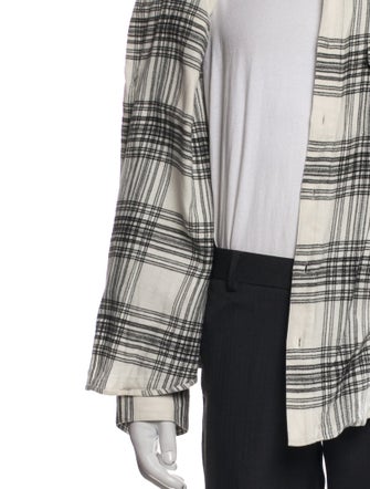 FRAME Plaid Print Jacket