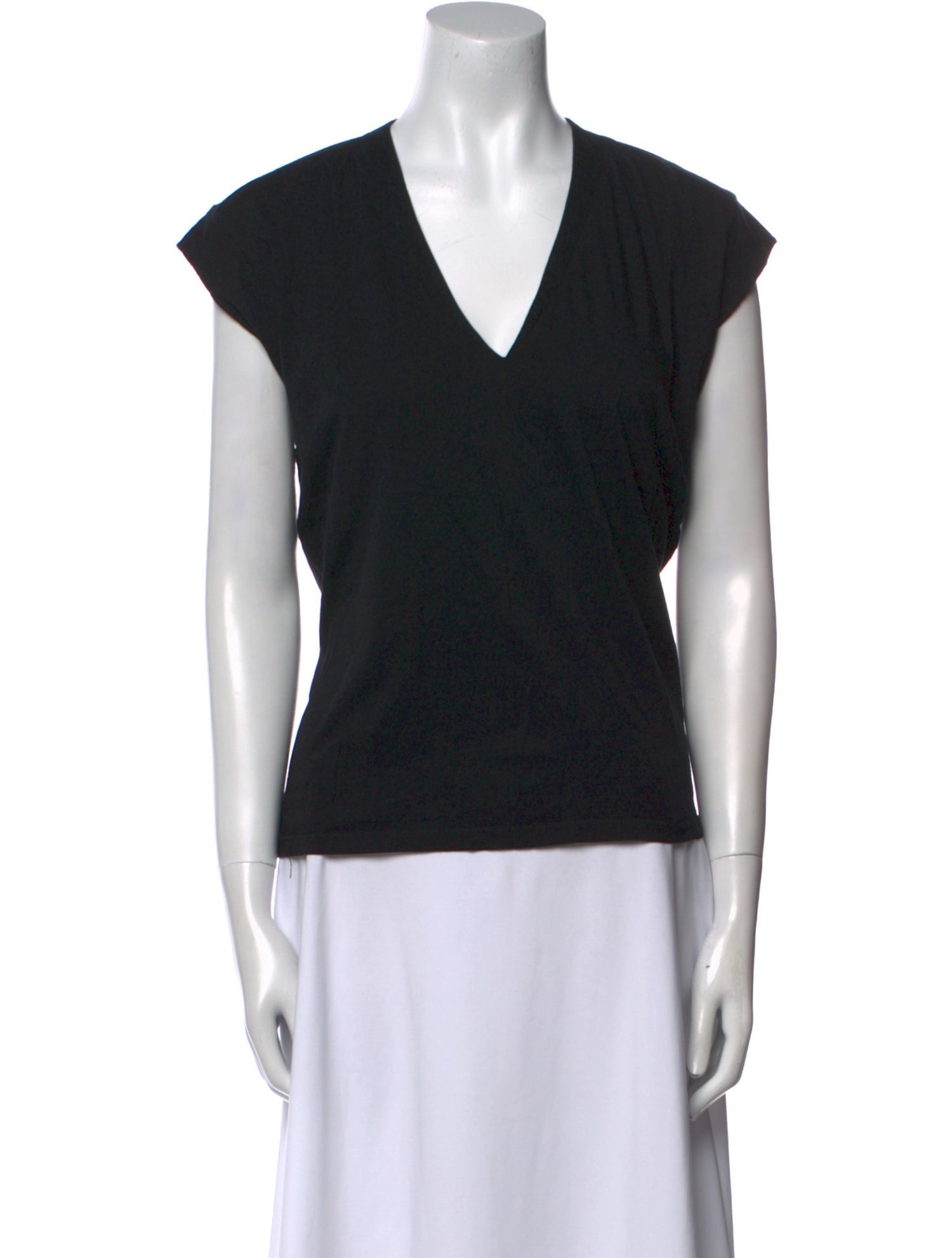 FRAME V-Neck Short Sleeve Top