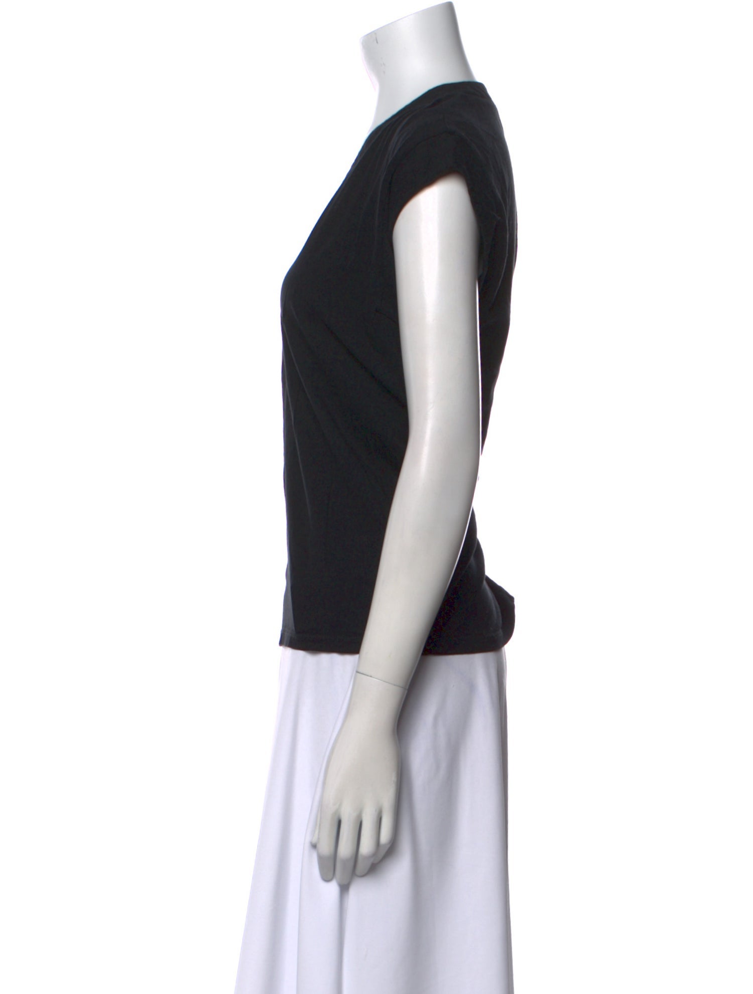 FRAME V-Neck Short Sleeve Top