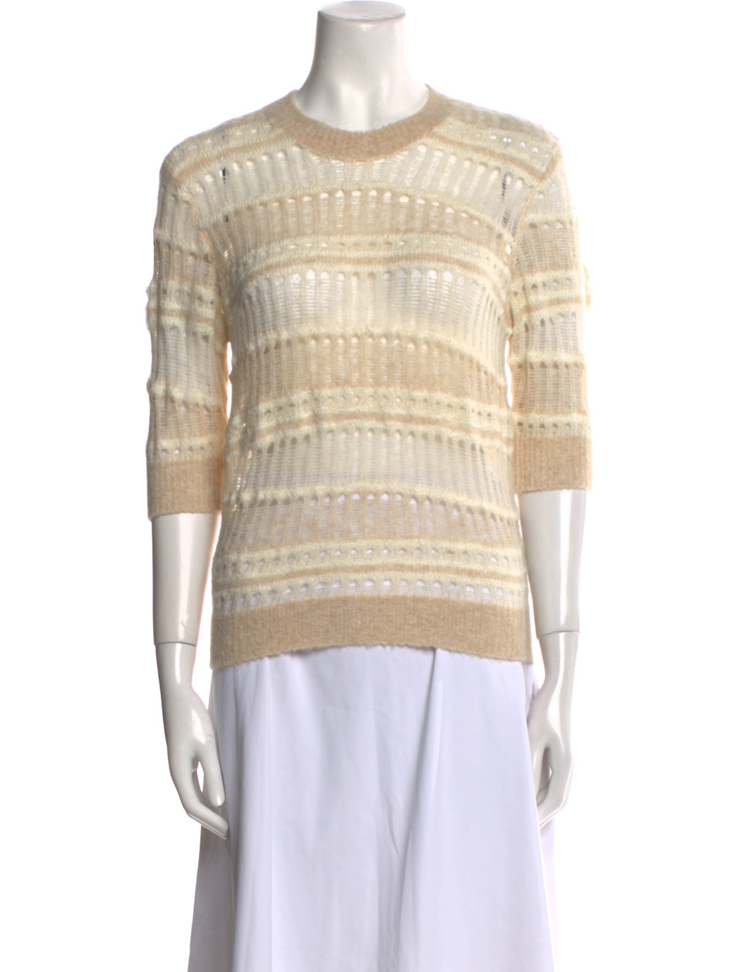 FRAME Striped Crew Neck Sweater