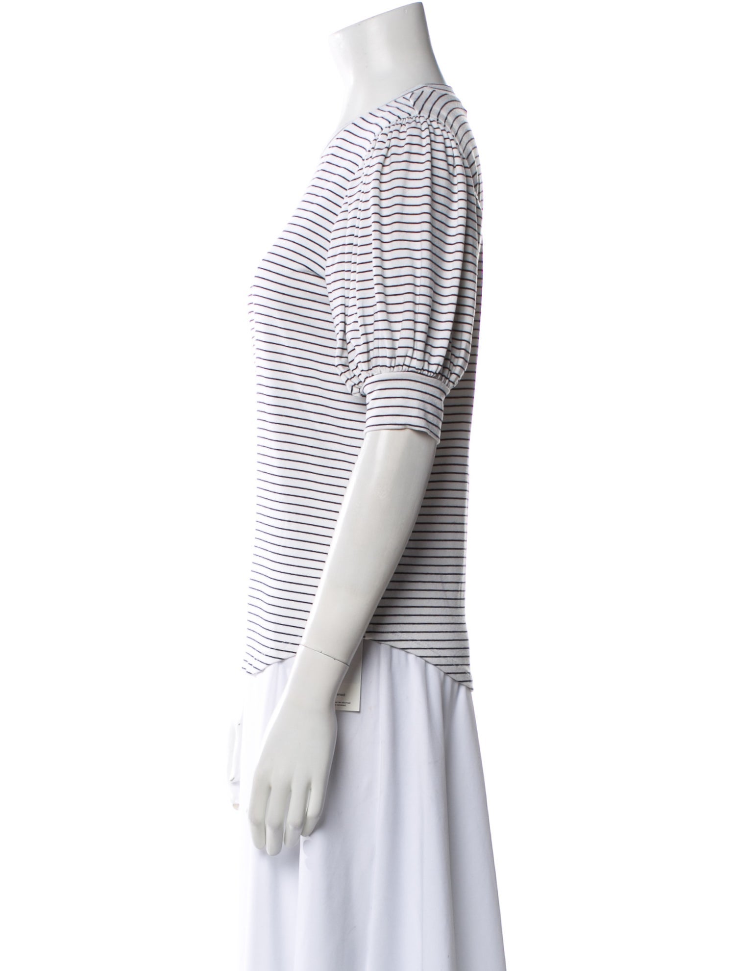 FRAME Striped Crew Neck T-Shirt