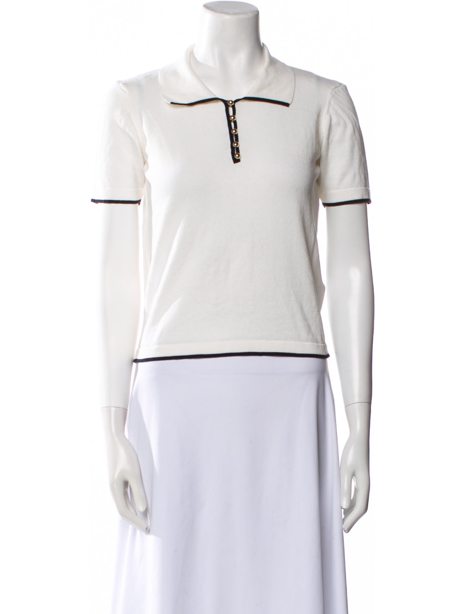 FRAME V-Neck Short Sleeve Polo