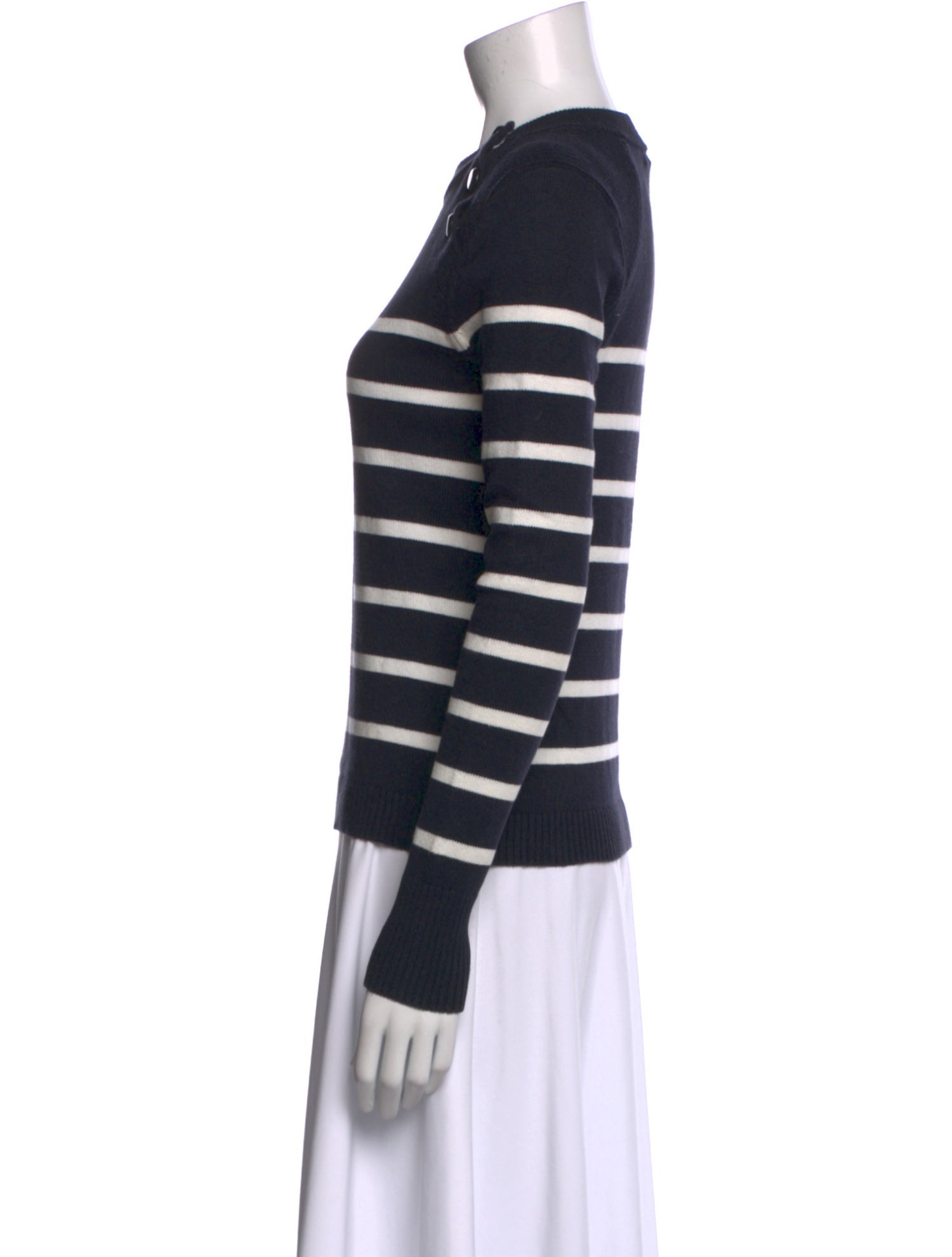 FRAME Striped Crew Neck Sweater