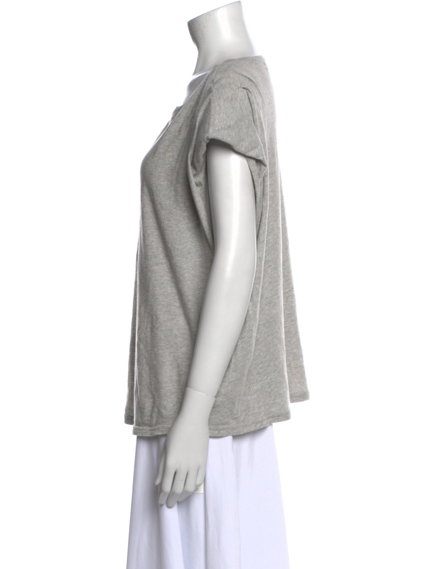 FRAME Scoop Neck Short Sleeve T-Shirt