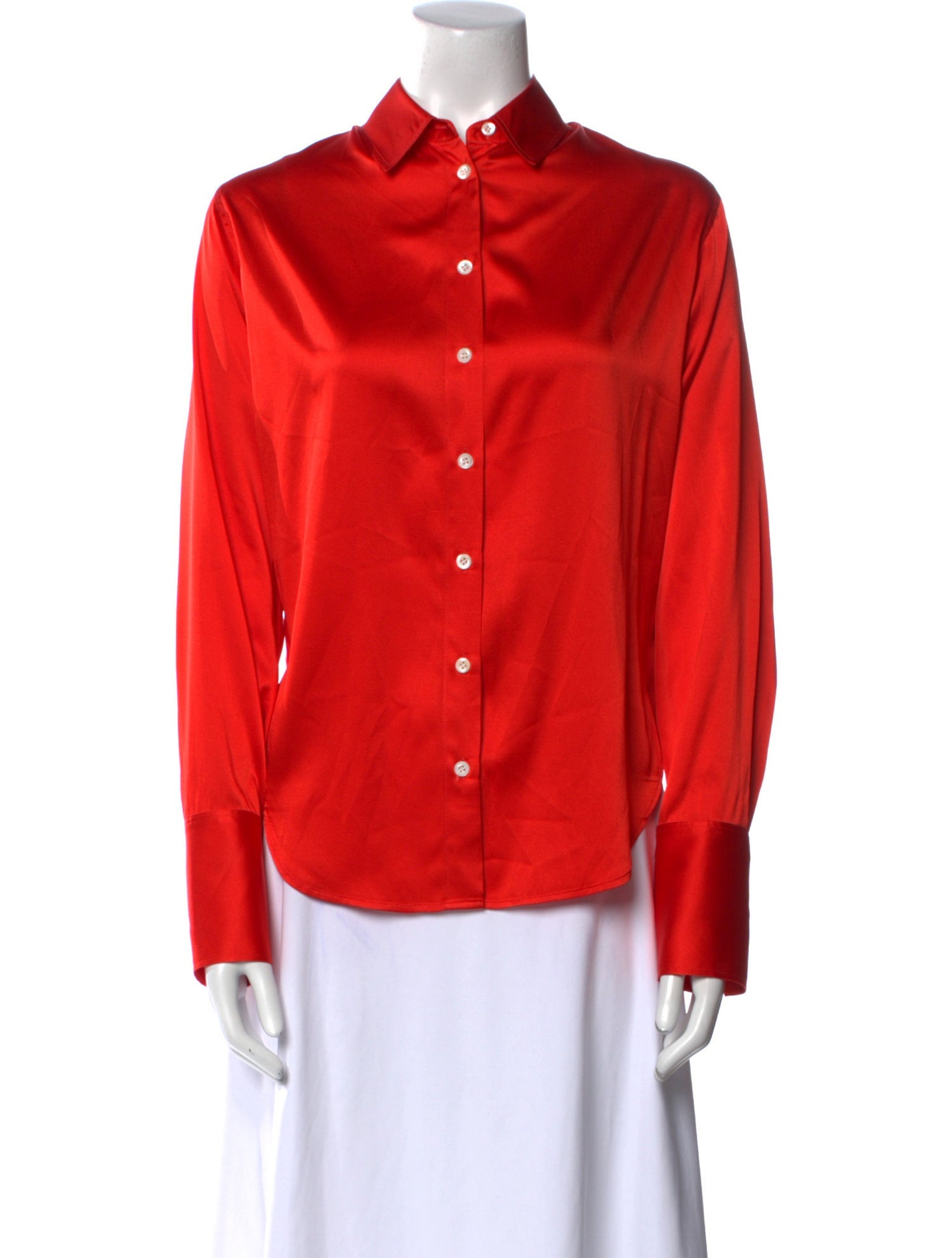 FRAME Long Sleeve Button-Up Top