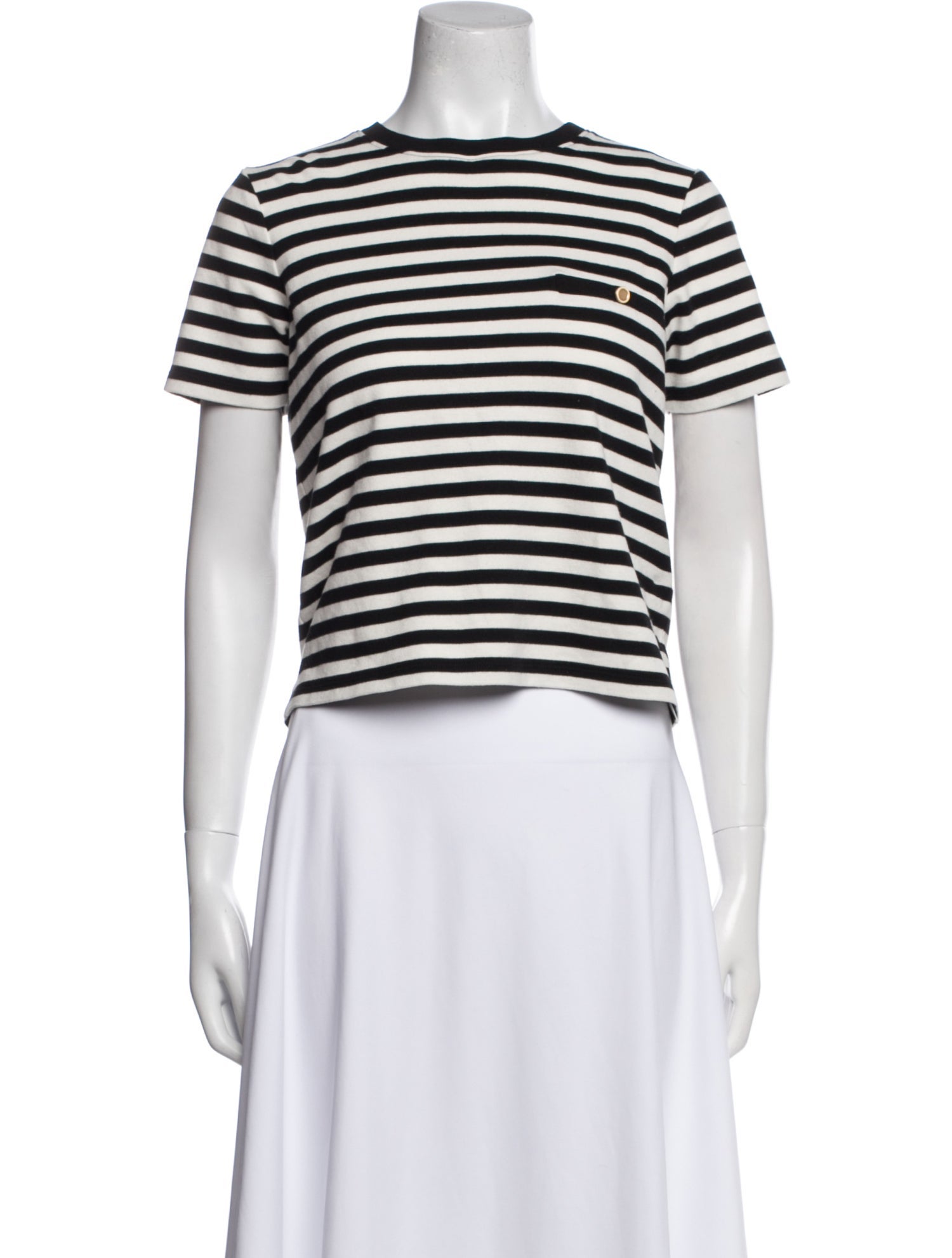 FRAME Striped Crew Neck T-Shirt