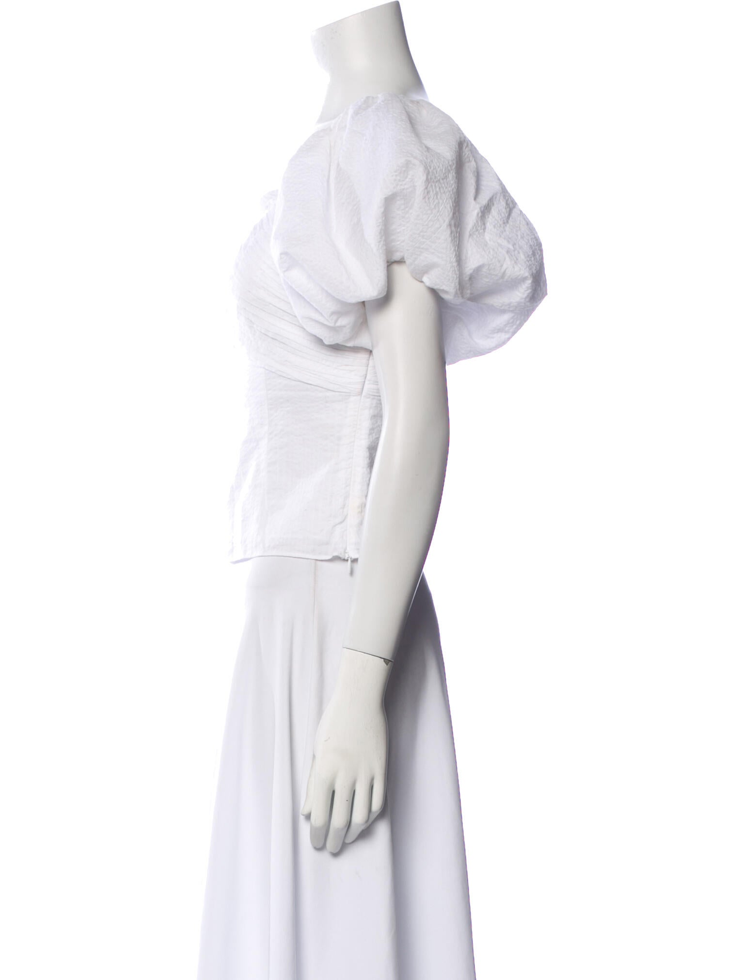 FRAME V-Neck Short Sleeve Crop Top