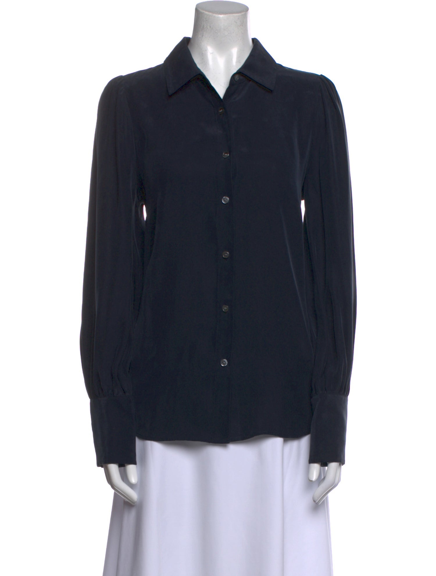 FRAME Long Sleeve Button-Up Top