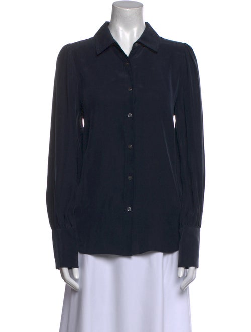 FRAME Long Sleeve Button-Up Top