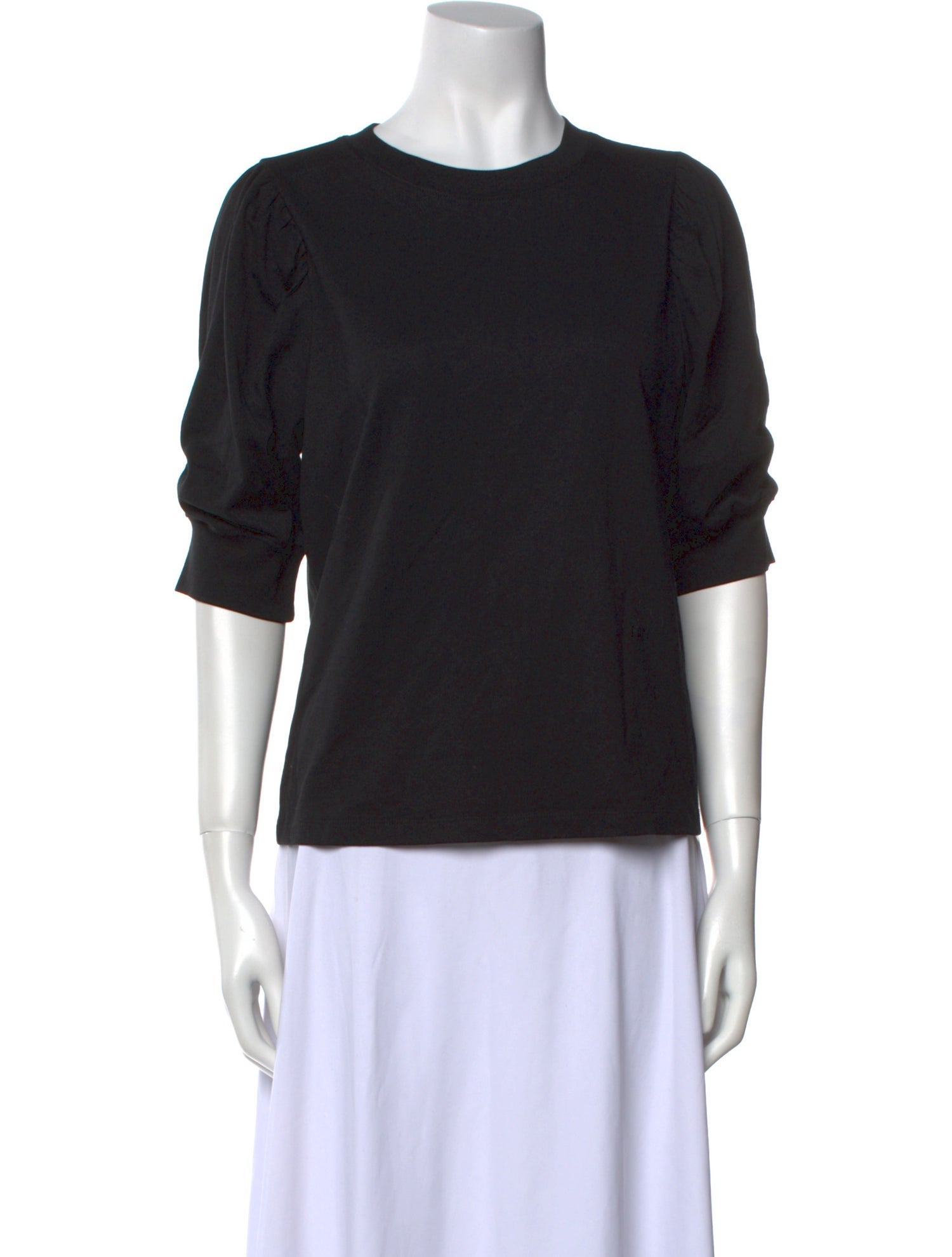 FRAME Crew Neck Three-Quarter Sleeve T-Shirt