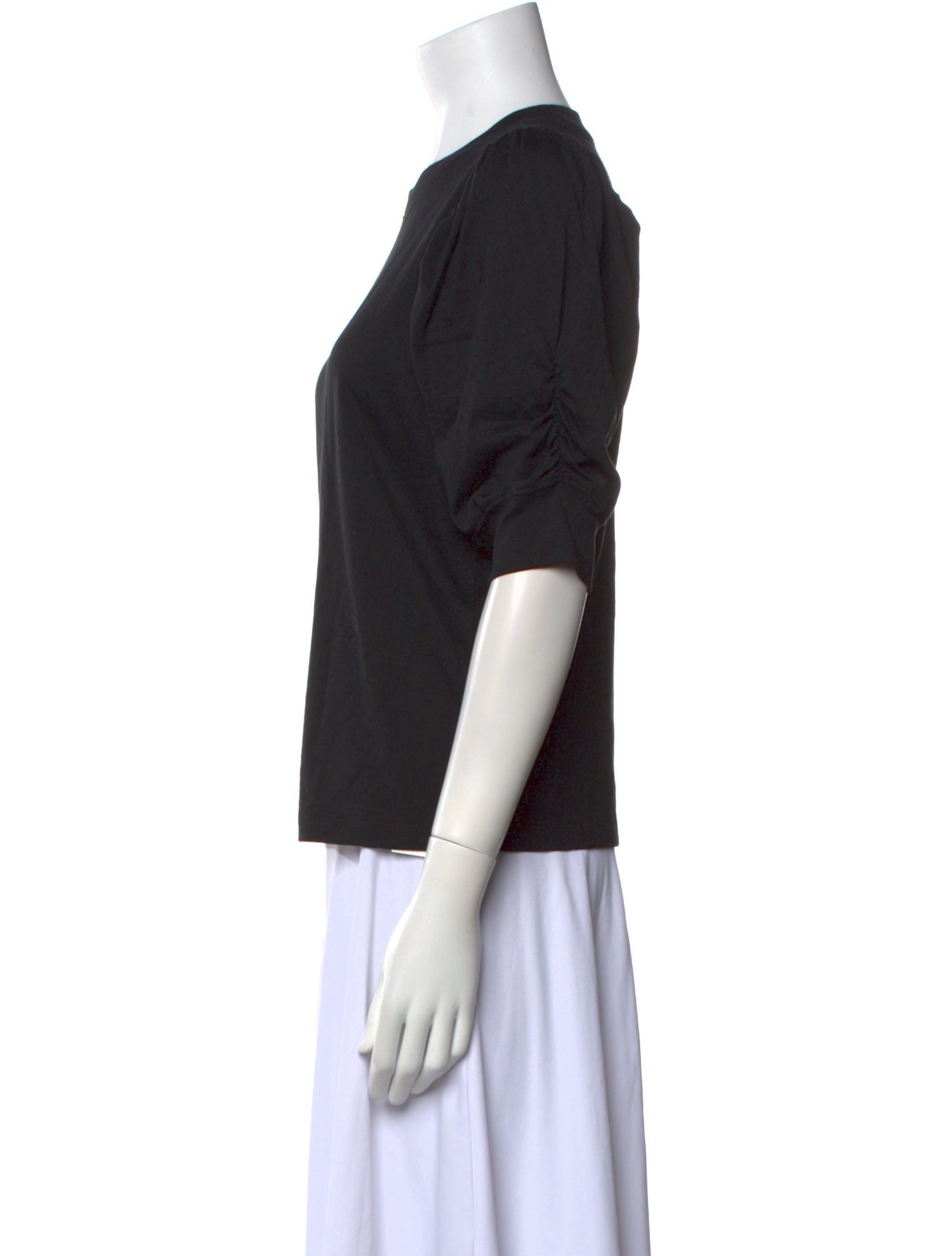 FRAME Crew Neck Three-Quarter Sleeve T-Shirt