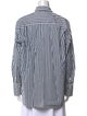FRAME Striped Long Sleeve Button-Up Top